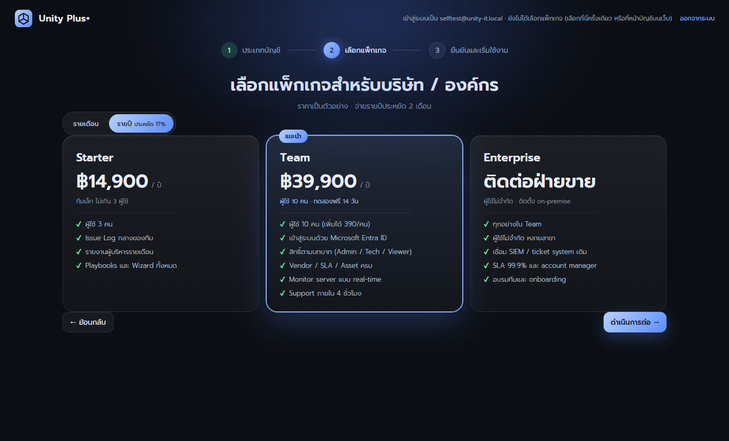 เลือกแพ็กเกจ